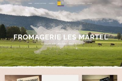 Fromagerie les Martel website built by IdealPC