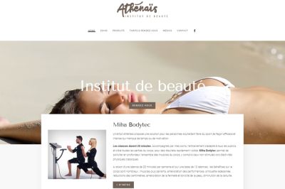 Atenais website built by IdealPC