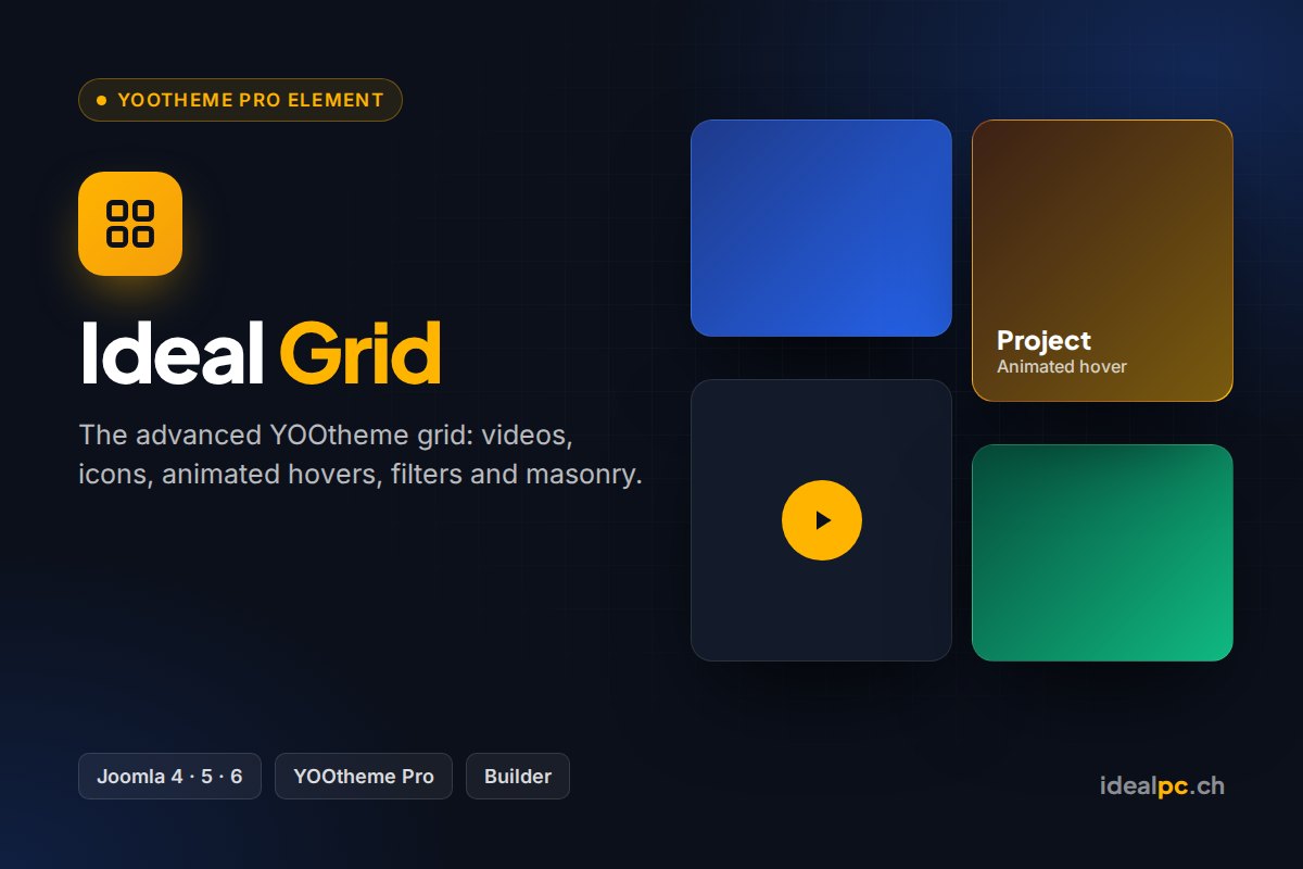 Ideal Grid – YOOtheme Pro element for Joomla